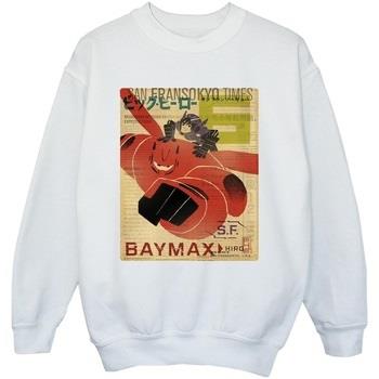 Sweat-shirt enfant Disney Big Hero 6 Baymax Flying Baymax Newspaper