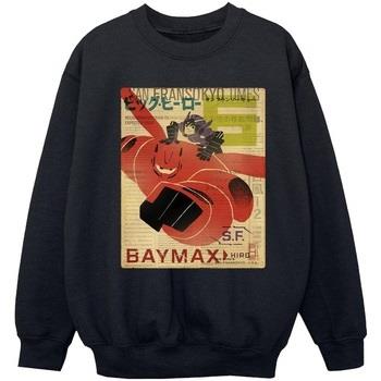Sweat-shirt enfant Disney Big Hero 6 Baymax Flying Baymax Newspaper