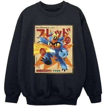 Sweat-shirt enfant Disney Big Hero 6 Baymax Fred Newspaper