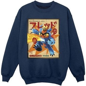 Sweat-shirt enfant Disney Big Hero 6 Baymax Fred Newspaper