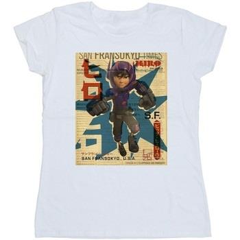 T-shirt Disney Big Hero 6 Baymax Hiro Newspaper