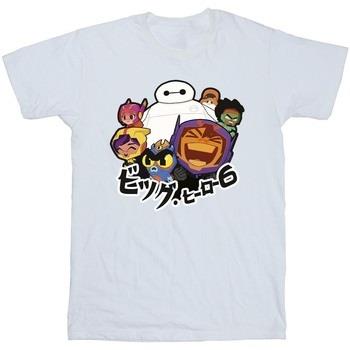 T-shirt Disney Big Hero 6 Baymax Group Manga