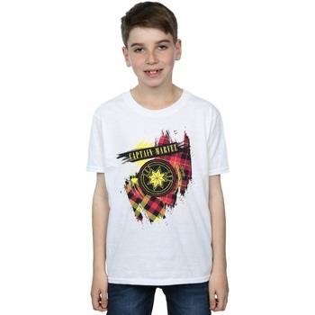 T-shirt enfant Marvel Captain Tartan Patch