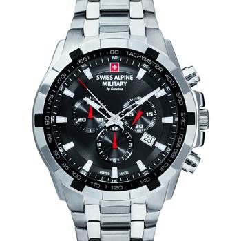 Montre Swiss Alpine Military 7043.9137, Quartz, 46mm, 10ATM