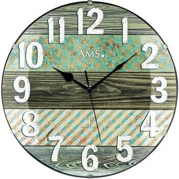 Horloges Ams 5556, Quartz, Bleue, Analogique, Modern