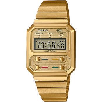 Montre Casio A100WEG-9AEF, Quartz, 33mm, 3ATM