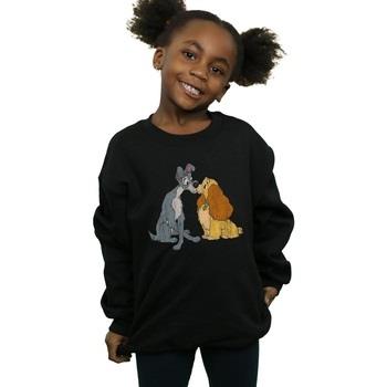 Sweat-shirt enfant Disney Lady And The Tramp Distressed Kiss