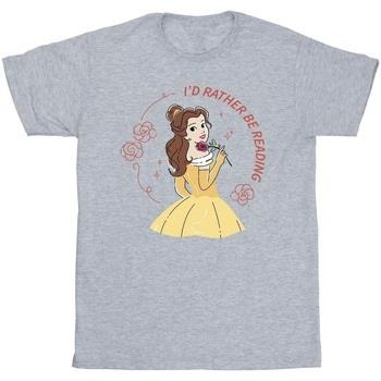 T-shirt enfant Disney Beauty And The Beast I'd Rather Be Reading