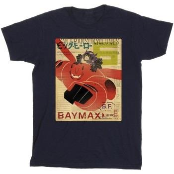 T-shirt enfant Disney Big Hero 6 Baymax Flying Baymax Newspaper