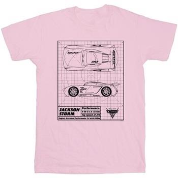 T-shirt enfant Disney Cars Jackson Storm Blueprint