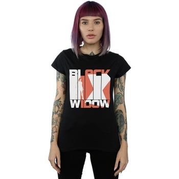 T-shirt Marvel Black Widow Movie Bars Logo