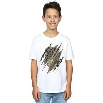 T-shirt enfant Marvel Black Panther Gold Head