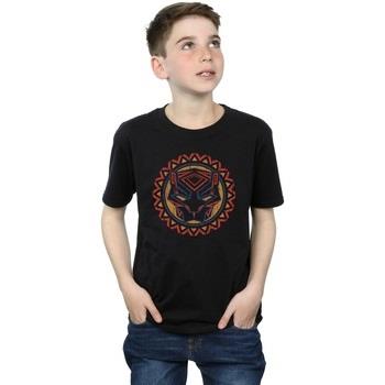 T-shirt enfant Marvel Black Panther Tribal Panther Icon