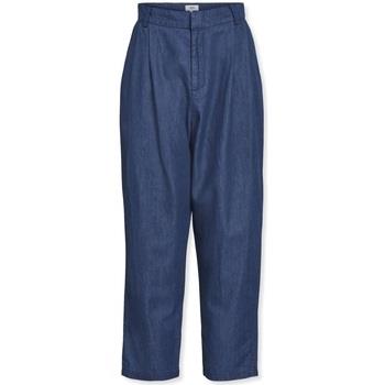 Pantalon Object Joanna Trousers - Medium Blue Denim