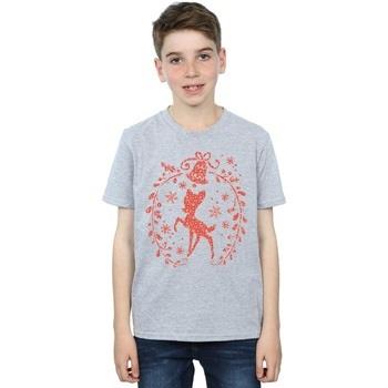 T-shirt enfant Disney Bambi Christmas Wreath