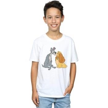 T-shirt enfant Disney Lady And The Tramp Distressed Kiss