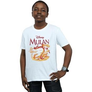 T-shirt enfant Disney Mulan Mushu Dragon Fire