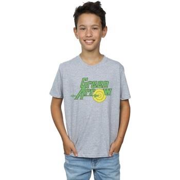 T-shirt enfant Dc Comics Green Arrow Crackle Logo