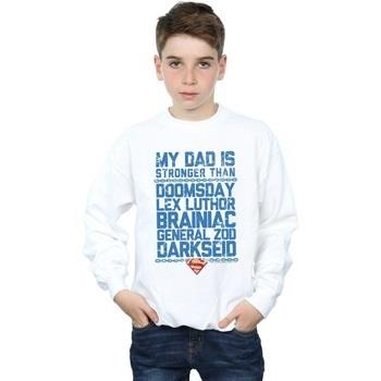 Sweat-shirt enfant Dc Comics My Dad Is Stronger Than