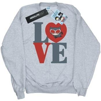 Sweat-shirt Dc Comics Chibi Catwoman Love