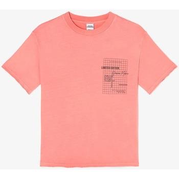 T-shirt enfant Le Temps des Cerises T-shirt hyacibo rose saumon