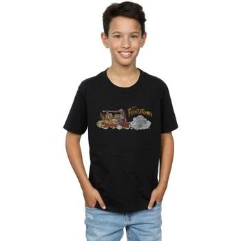 T-shirt enfant The Flintstones Family Car Distressed