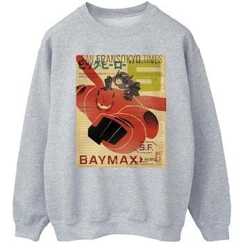 Sweat-shirt Disney Big Hero 6 Baymax Flying Baymax Newspaper