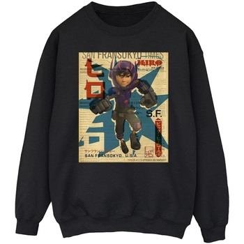 Sweat-shirt Disney Big Hero 6 Baymax Hiro Newspaper