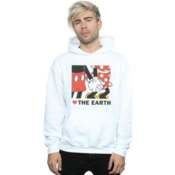 Sweat-shirt Disney Mickey Mouse Heart The Earth