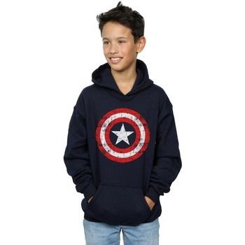 Sweat-shirt enfant Marvel Avengers Captain America Scratched Shield