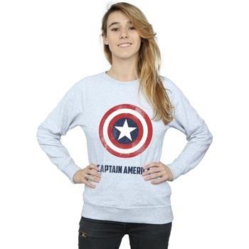 Sweat-shirt Marvel Captain America Shield Text