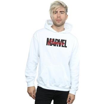 Sweat-shirt Marvel Red Font Logo