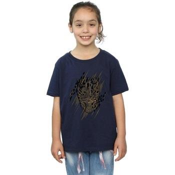 T-shirt enfant Marvel Black Panther Gold Head