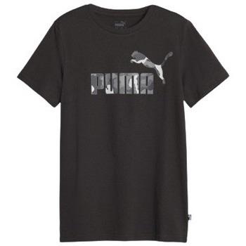 T-shirt enfant Puma TEE SHIRT NOIR - Noir - 164