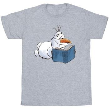 T-shirt enfant Disney Frozen Olaf Reading