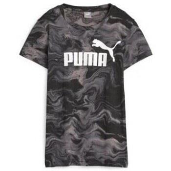 T-shirt Puma TEE SHIRT MARBLE - Noir - L