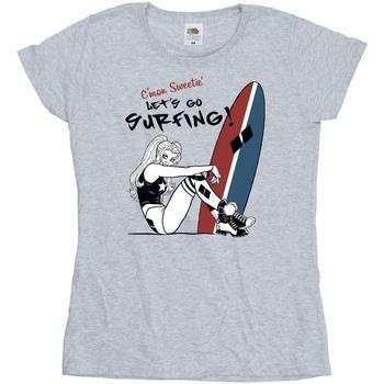 T-shirt Dc Comics Harley Quinn Let's Go Surfing