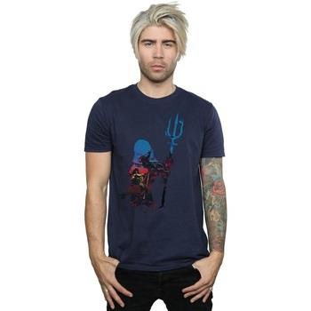 T-shirt Dc Comics Aquaman Battle Silhouette