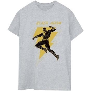 T-shirt Dc Comics Black Adam Golden Bolt Chest