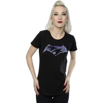 T-shirt Dc Comics Batman v Superman Battle Silhouette