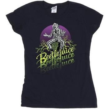 T-shirt Beetlejuice Purple Circle