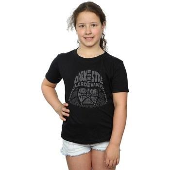 T-shirt enfant Disney Darth Vader Text Head