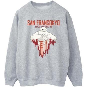 Sweat-shirt Disney Big Hero 6 Baymax San Fransokyo Heart