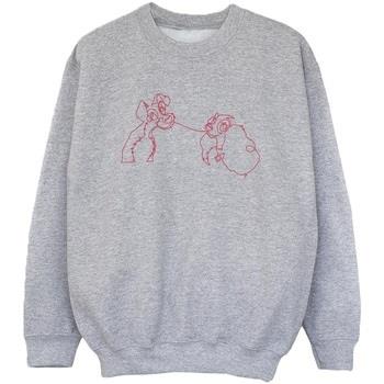 Sweat-shirt enfant Disney Lady And The Tramp Spaghetti Outline