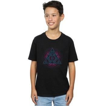 T-shirt enfant Harry Potter Neon Deathly Hallows