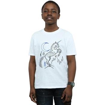 T-shirt enfant Harry Potter Unicorn Line Art