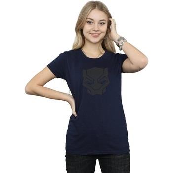 T-shirt Marvel Black Panther Black On Black