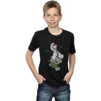 T-shirt enfant Disney Frozen Olaf And Troll