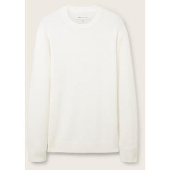 Pull Tom Tailor - Pull col rond - blanc