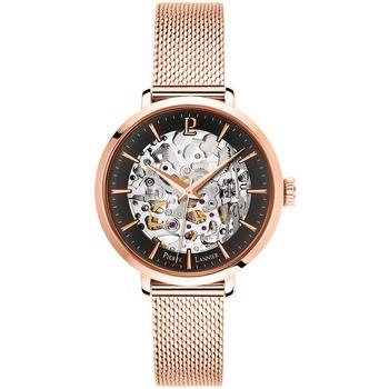 Montre Pierre Lannier AUTOMATIC Cadran Noir Bracelet Acier milanais Do...